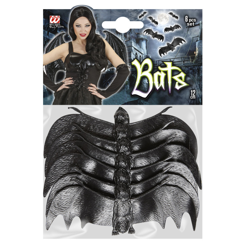 Dekorácie netopierov - 6 ks